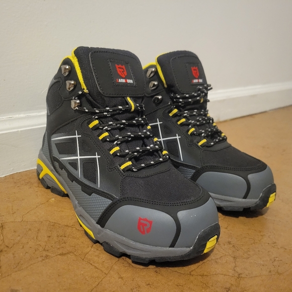 LARNMERN Steel Toe Boots,Mens Work Safety Outdoor Protection Footwear Industrial - Picture 6 of 14